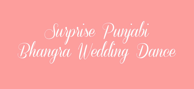 Surprise Punjabi Bhangra Wedding Dance